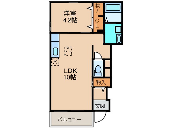 サンシャインニシダⅢの物件間取画像